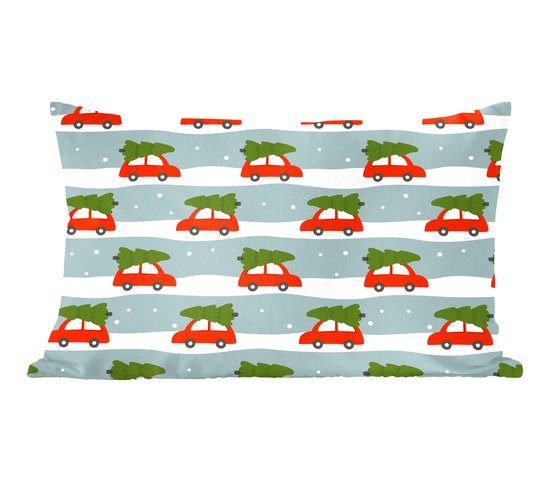 Sierkussens - Kussentjes Woonkamer - 50x30 cm - Kerst - Kerstboom - Patroon - Kerstversiering - Kerstdecoratie voor binnen - Woonkamer