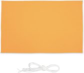 Relaxdays Schaduwdoek rechthoek - zonwering - div. groottes - met ogen - zonnedoek - geel - 4 x 6 m