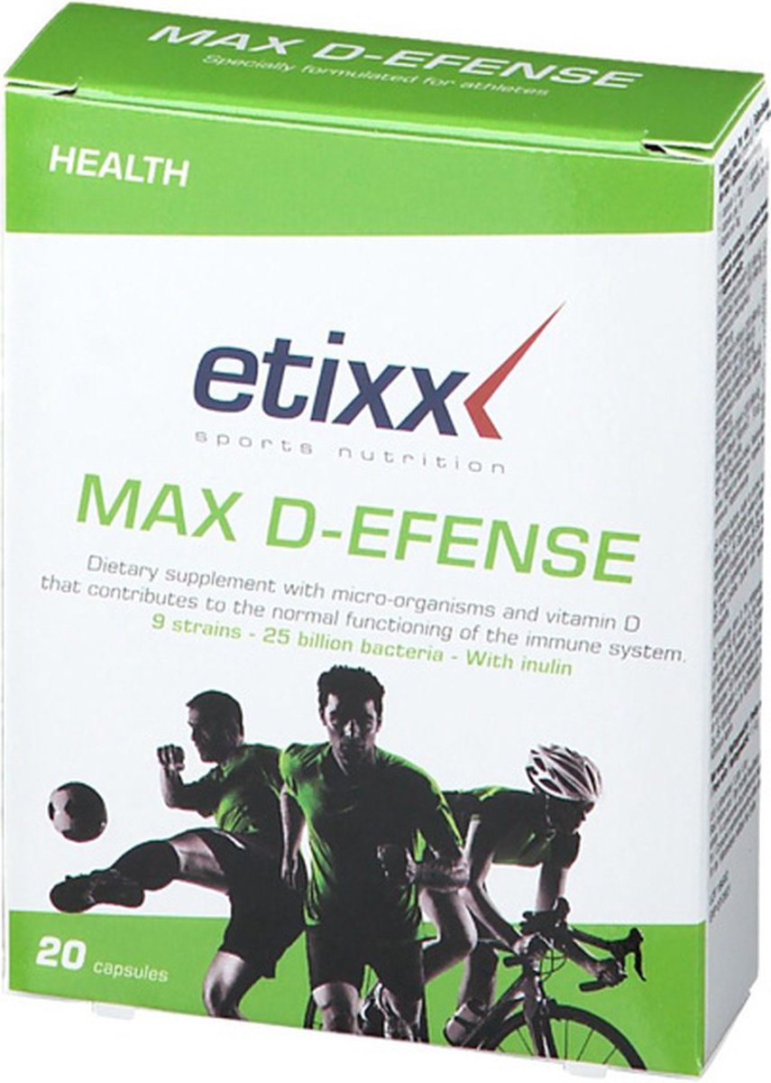 Etixx Health Max D-Efense Capsules Imuunsysteem 20Capsules
