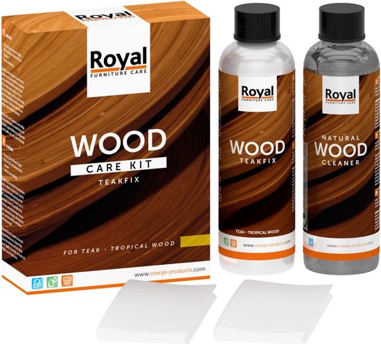 Wood Teakfix Care Kit - 2 x 250ml - royal furniture care