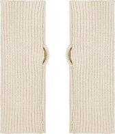 Handschoenen zonder vingers | Arm warmers | pols warmers | creme| Off White