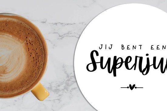 Dessous de Sous-verres - Ronds - Citations - Tu es un super prof - Enseignant - Proverbes - 10x10 cm - Dessous de verre - 6 pièces