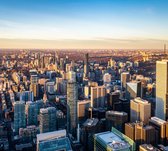 Skyline en Business Center van Toronto vanuit de lucht - Fotobehang (in banen) - 250 x 260 cm