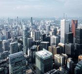 Luchtfoto van de moderne wolkenkrabbers in Toronto - Fotobehang (in banen) - 350 x 260 cm