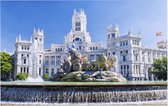 De beroemde fontein van Cibeles op een zomerdag in Madrid - Foto op Forex - 90 x 60 cm