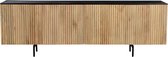 Dressoir - piano collection 4 door mango wood sideboard 240x40x78-pcsb001nat - transparant - 240x40x78