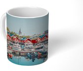 Mok - Jachthaven met rode huizen - 350 ML - Beker