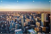Skyline en Business Center van Toronto vanuit de lucht - Foto op Tuinposter - 90 x 60 cm