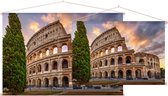Flavisch Amfitheater bekend als Colosseum in Rome - Foto op Textielposter - 60 x 40 cm