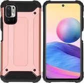 iMoshion Rugged Xtreme Backcover Xiaomi Redmi Note 10 (5G) hoesje - Rosé Goud