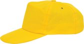 Niltons Pet 5-panel 58 Cm Verstelbaar Katoen Geel