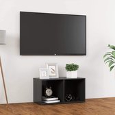 Tv-meubel 72x35x36,5 cm spaanplaat grijs