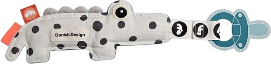 Done by Deer Croco Cozy Keeper Speenkoord Blue van Done by Deer — afbeelding 4