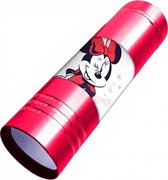 zaklamp Minnie meisjes 9 x 12 cm aluminium rood