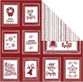 dubbelzijdig designpapier Kerst 30,5 cm 3 stuks