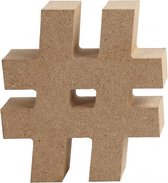 houten symbool # 8 cm