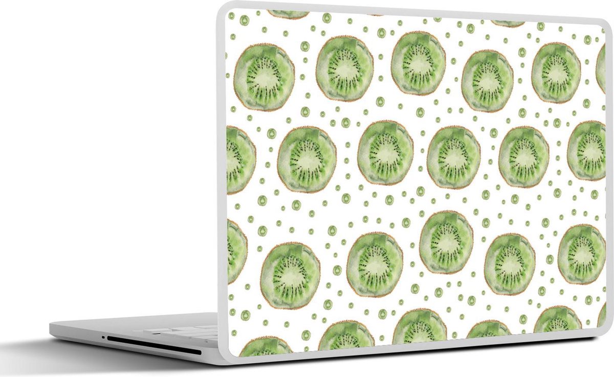 Laptop sticker - 12.3 inch - Kiwi - Groen - Patronen - 30x22cm - Laptopstickers - Laptop skin - Cover
