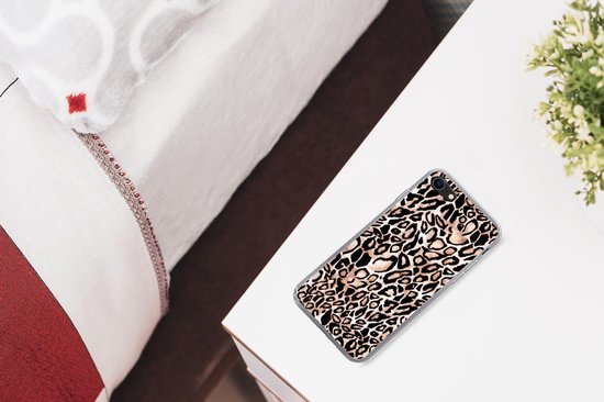 Coque iPhone 7 - Imprimé panthère - Zwart - Taches - Siliconen