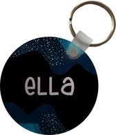 Sleutelhanger - Ella - Pastel - Meisje - Plastic - Rond - Uitdeelcadeautjes