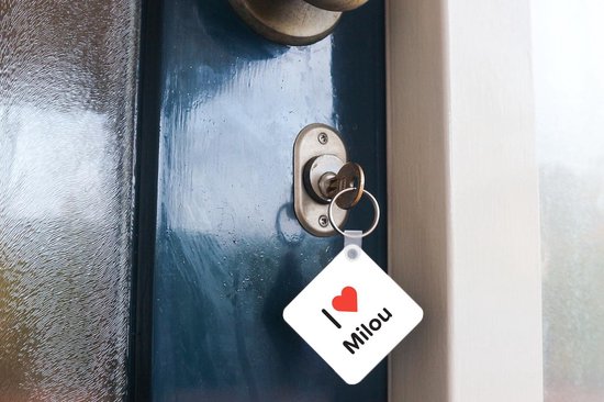 Porte-clés - Cadeaux cadeaux - J'aime - Milou - Fille - Plastique