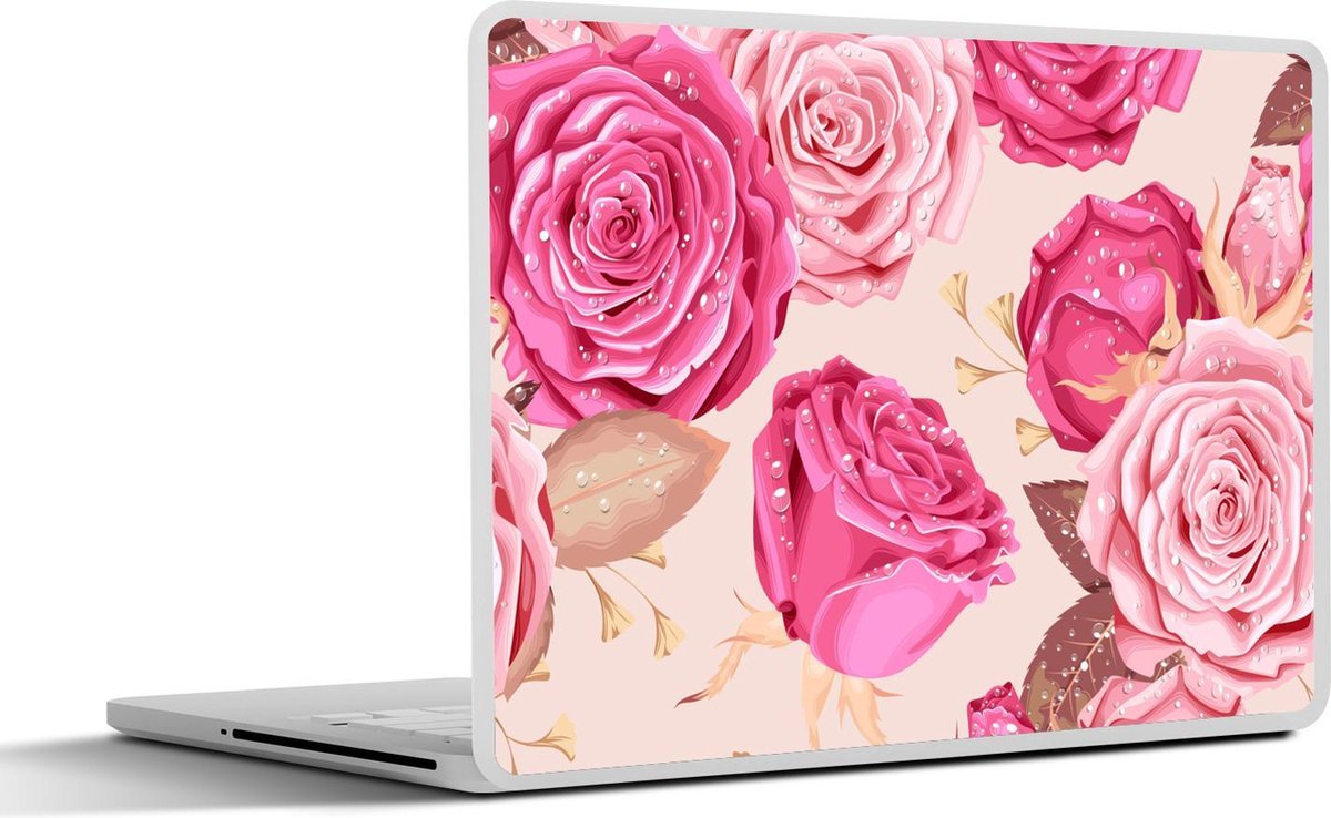 Sticker pour ordinateur portable - 11,6 pouces - Roses - Fleurs