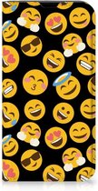 Telefoon Hoesje geschikt voor iPhone 13 mini Flip Cover Emoji