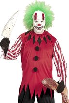 Widmann - Monster & Griezel Kostuum - Sad Face Horror Clown - Man - rood - Medium / Large - Halloween - Verkleedkleding