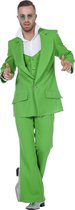 Wilbers & Wilbers - Jaren 80 & 90 Kostuum - Every Night Fever Groen - Man - groen - Maat 48 - Carnavalskleding - Verkleedkleding