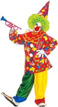 Widmann - Clown & Nar Kostuum - Harlekino Funny Clown Kostuum Jongen - multicolor - Maat 158 - Carnavalskleding - Verkleedkleding