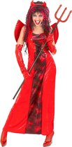 Widmann - Duivel Kostuum - Luxe Devilicious Kostuum Vrouw - rood - Small - Halloween - Verkleedkleding