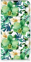 GSM Hoesje iPhone 13 Pro Max Bookcase Cover Orchidee Groen