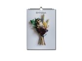 Editoo Dried Flowers - Verjaardagskalender - A4 - 13 pagina's