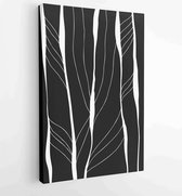 Canvas schilderij - Abstract organic shape Art design for poster, print, cover, wallpaper, Minimal and natural wall art. Vector illustration. 1 -    – 1834428154 - 80*60 Vertical