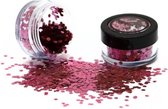 PaintGlow Biodegradable Chunky Glitters - Face jewels - Glitters gezicht - Festival make up - Biologisch afbreekbaar - Chiffon Rose