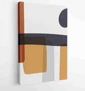 Canvas schilderij - Abstract organic shape Art design for poster, print, cover, wallpaper, Minimal and natural wall art. Vector illustration. 4 -    – 1834428166 - 50*40 Vertical