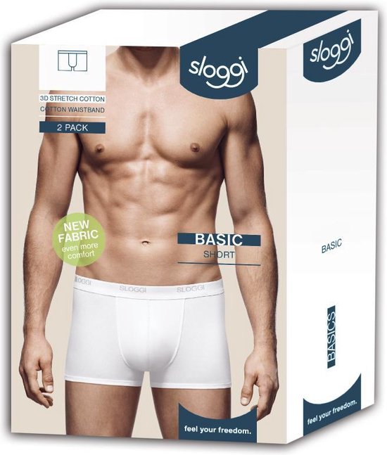 sloggi men Basic Heren Boxershort - 2pack - Zwart - Maat XXL | bol.com