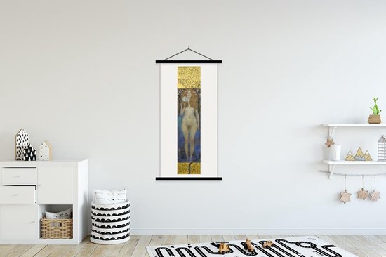 Affiche scolaire - Nuda veritas - Gustav Klimt - 90x180 cm - Lattes noires