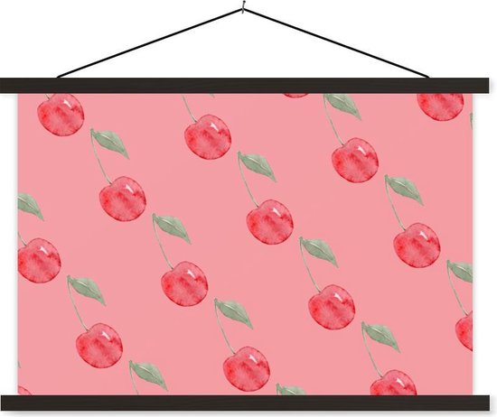 Tuinposter 40x80 cm - Tuindecoratie Rood - Fruit - Kersen - Poster voor in de tuin Tuinposter 40x80 cm - Tuindecoratie Rood - Fruit - Kersen - Poster voor in de tuin