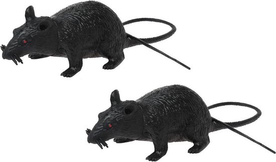 2 Stuks Realistische Muizen Speelgoed Levensechte Muizen Griezelig Speelgoed Spookachtige Nep Rattenfiguren Trucs Grappen Rekwisieten