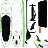 Everest Stand Up Paddleboardset opblaasbaar groen en wit