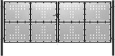 Everest Poort 400x150 cm staal zilverkleurig