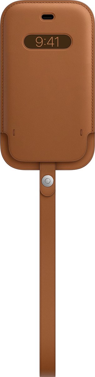 Apple - Leren hoesje met Koord - MagSafe - iPhone 12 (Pro) - Saddle Brown