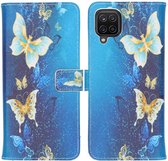 iMoshion Design Softcase Book Case Samsung Galaxy A12 hoesje - Vlinders