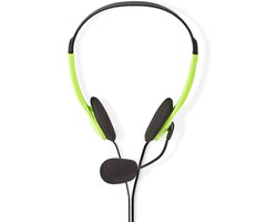 Nedis PC-Headset - On-Ear - Stereo - 2x 3.5 mm - Inklapbare Microfoon - Groen