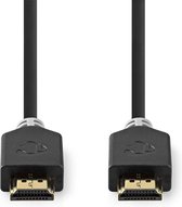 Nedis High Speed ​​HDMI-Kabel met Ethernet - HDMI Connector - HDMI Connector - 4K@60Hz - ARC - 18 Gbps - 3.00 m - Rond - PVC - Antraciet - Doos