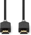 Nedis High Speed ​​HDMI-Kabel met Ethernet - HDMI Connector - HDMI Connector - 4K@30Hz - ARC - 10.2 Gbps - 20.0 m - Rond - PVC - Antraciet - Window Box