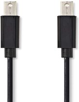 Mini DisplayPort-Kabel | DisplayPort 1.2 | Mini-DisplayPort Male | Mini-DisplayPort Male | 21.6 Gbps | Vernikkeld | 1.00 m | Rond | PVC | Zwart | Polybag