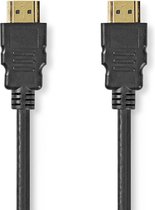 HDMI™ Kabel | HDMI™ Connector | HDMI™ Connector | 8K@60Hz | Verguld | 1.00 m | PVC | Zwart | Polybag