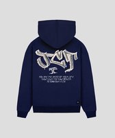 JORCUSTOM Graffiti Loose Fit Hoodie - Navy - Volwassenen - Maat XS