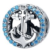 Tracelet - Zilveren bedels - Tracelet - Zilveren bedels - Bedel anker - 925 Sterling Zilver - Pandora compatible - 925 Zilver Certificaat - In leuke cadeauverpakking